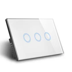 Smart light switch wifi Australia AU/US Standard 220v for smart home Alexa voice control 3gang Zigbee smart light switch