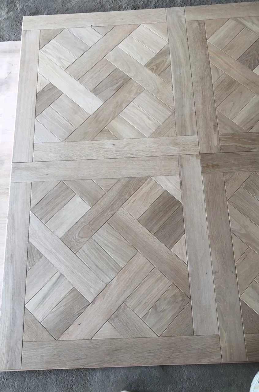 French versailles parquet floor solid wooden flooring with unfinished