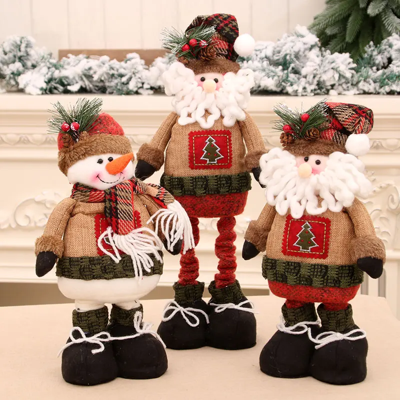 New Christmas Telescopic Dolls Dolls Christmas Gifts Christmas Decorations Santa Claus Dolls