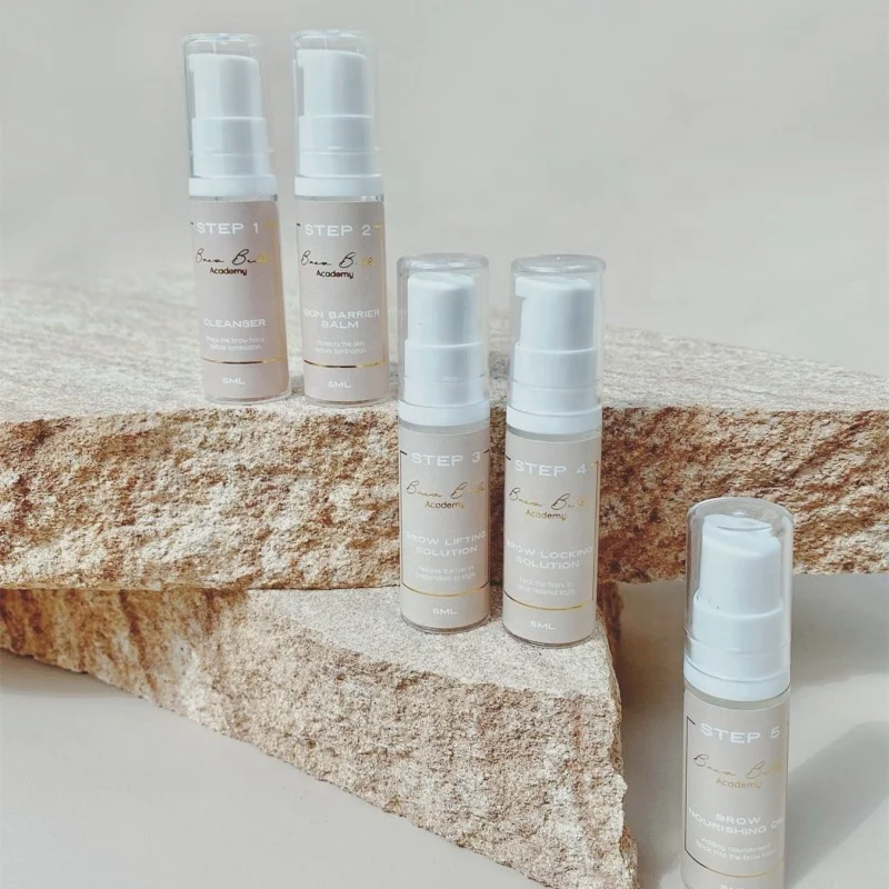 Bomb no sodium bromate thioglycolate free lash lift brow lamination kit free sample customization supplied