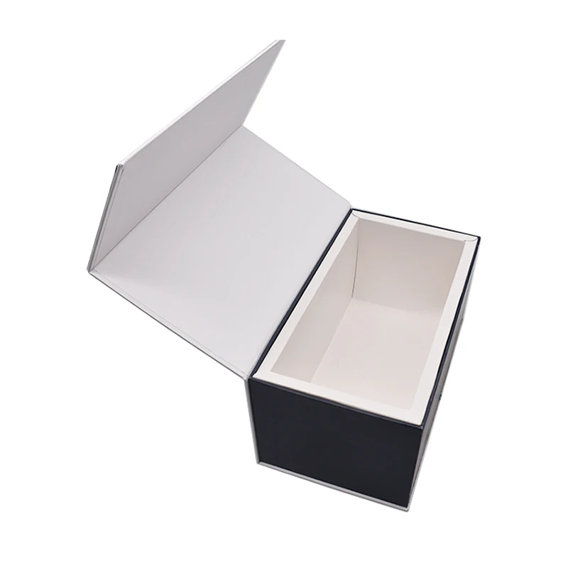 
YW-009 Custom Logo Cardboard Packaging Red Magnetic Rigid Closure Gift Box Clamshell Perfume Package Box 