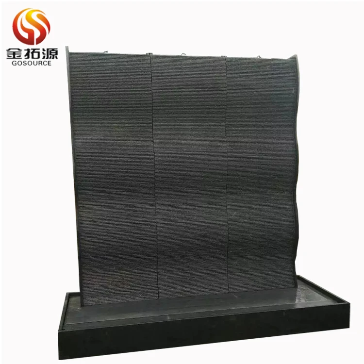 Led Light Granite Indoor Wall Fountain