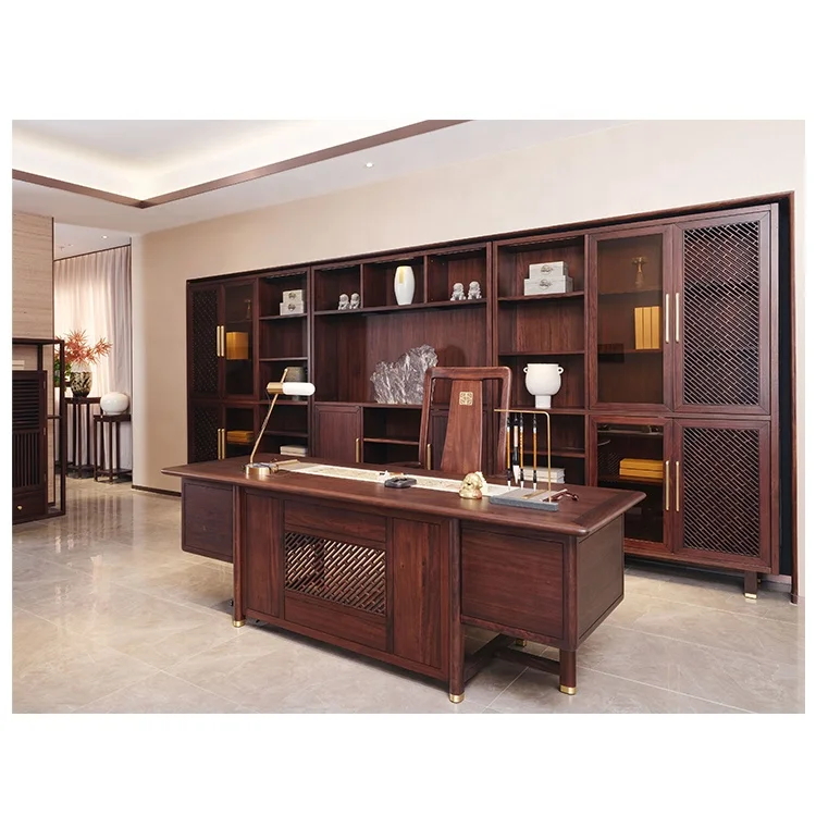 Commercial Vintage furniture office desk Luxury Office Desk Executive Modern Boss Table All Sold Wood Office Desk