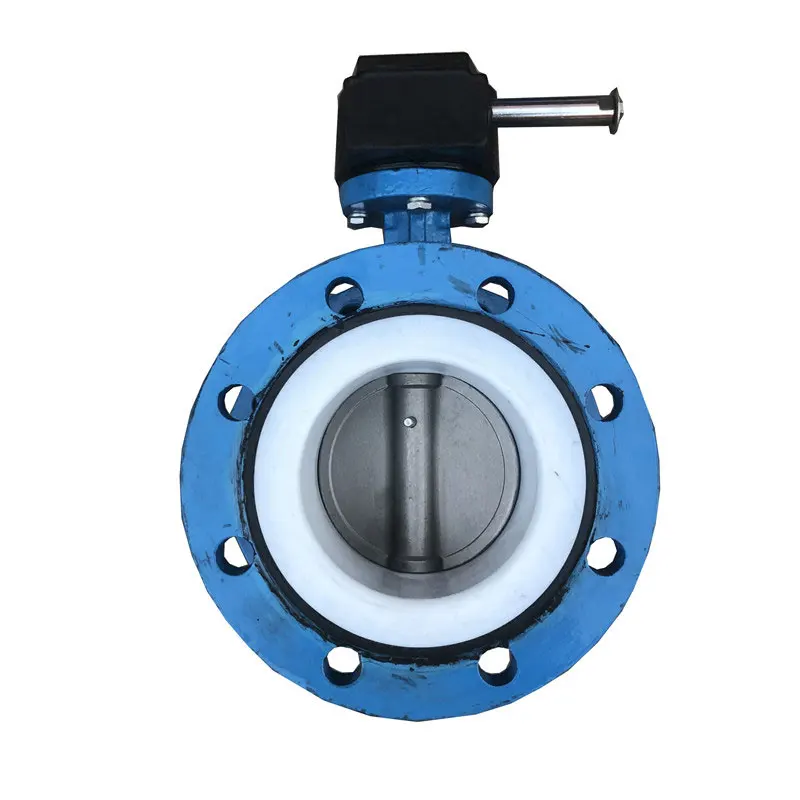 
High quality D341F-10Q Turbo flange butterfly valve 