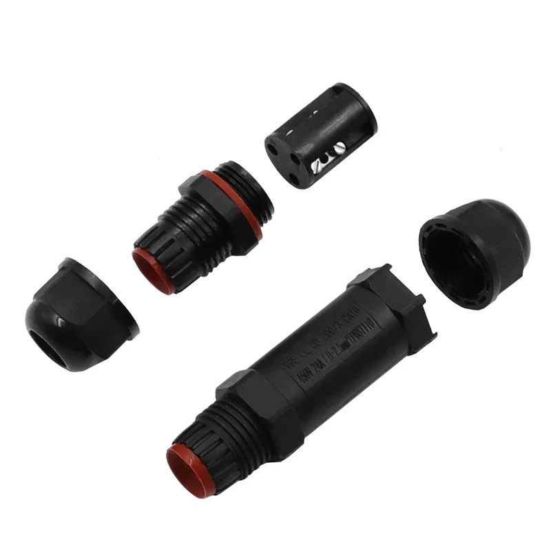 IP68 Waterproof Connector 3 Pin Electrical Terminal Adapter Wire Connector Push type connector LED Light Outdoor Connection
