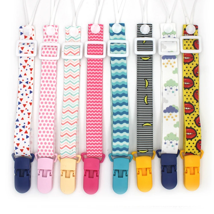 High Quality Polyester Baby Pacifier Clip