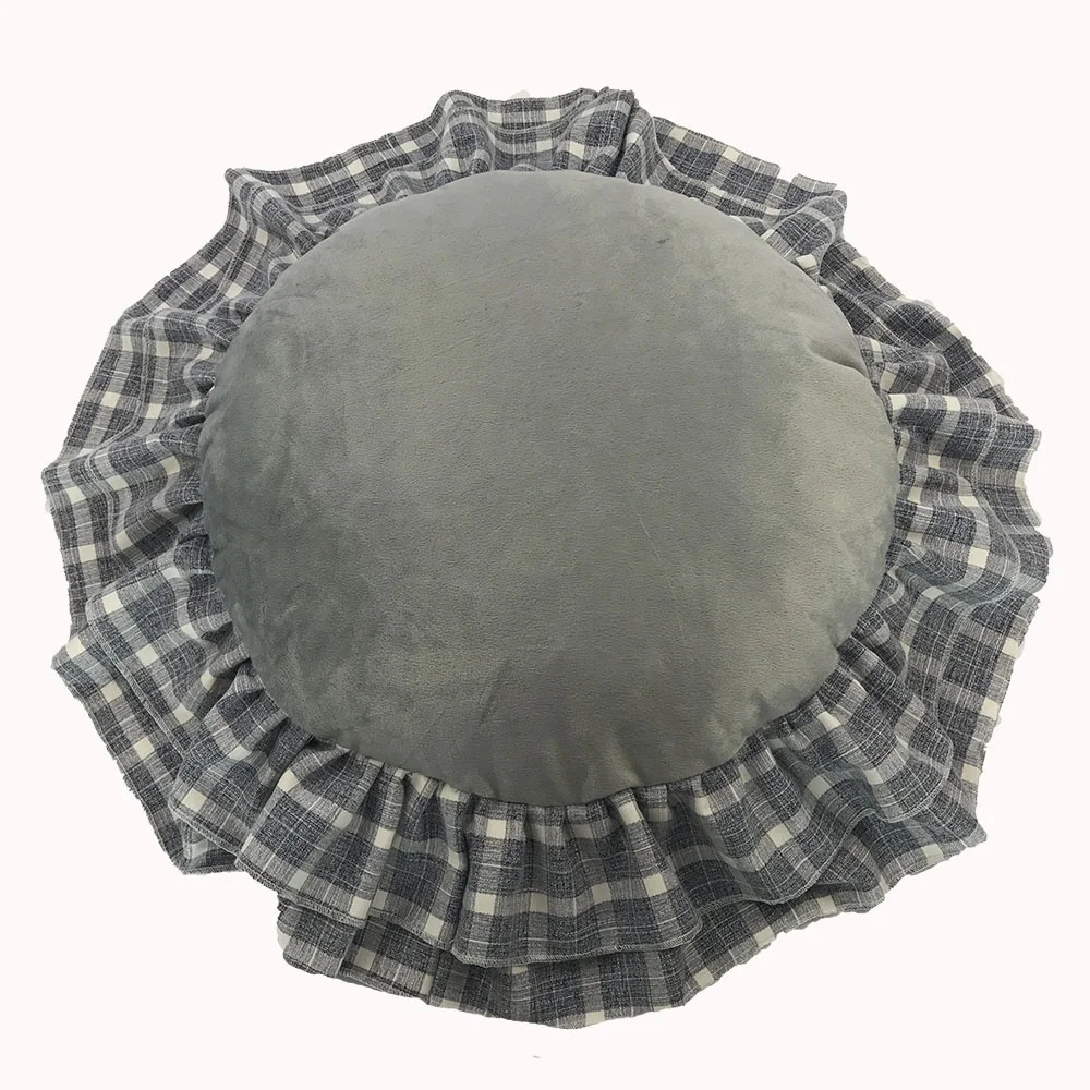 
Luxury Donut Pet Bed Cushion Lace Dog Bed Large Dog Pet Bed Pillow Cushion 