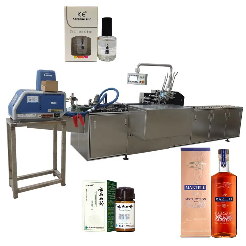 Chinese manufacturer perfume box packaging machine small bottle box packing machine carton box packaging machine
