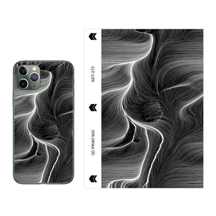 hot sale 3D texture hydrogel back film stickers for screen protector cutting machine raw material 180*120mm protector de celular