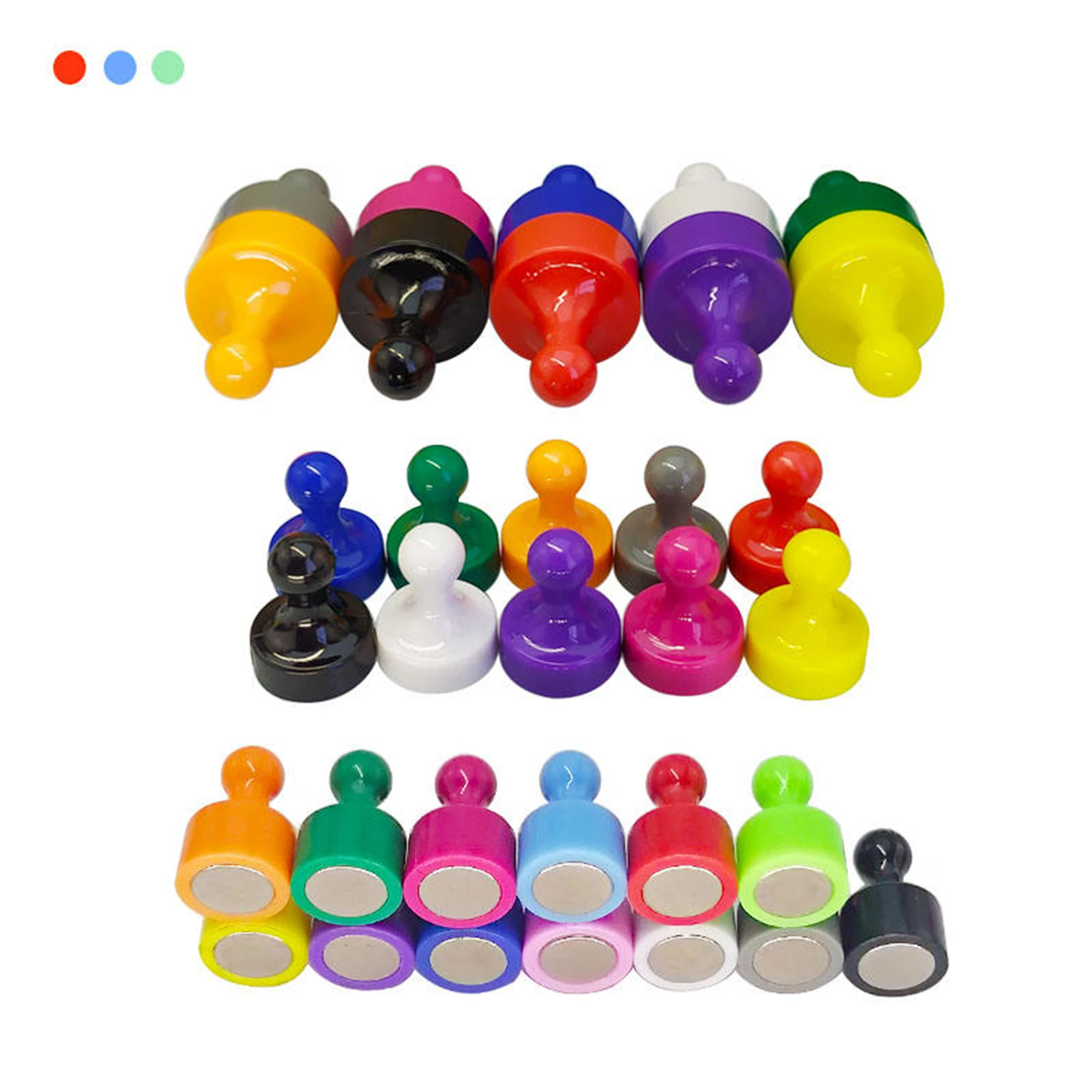 Strong push pin magnet colorful plastic refrigerator magnetic thumbtack office mini magnet