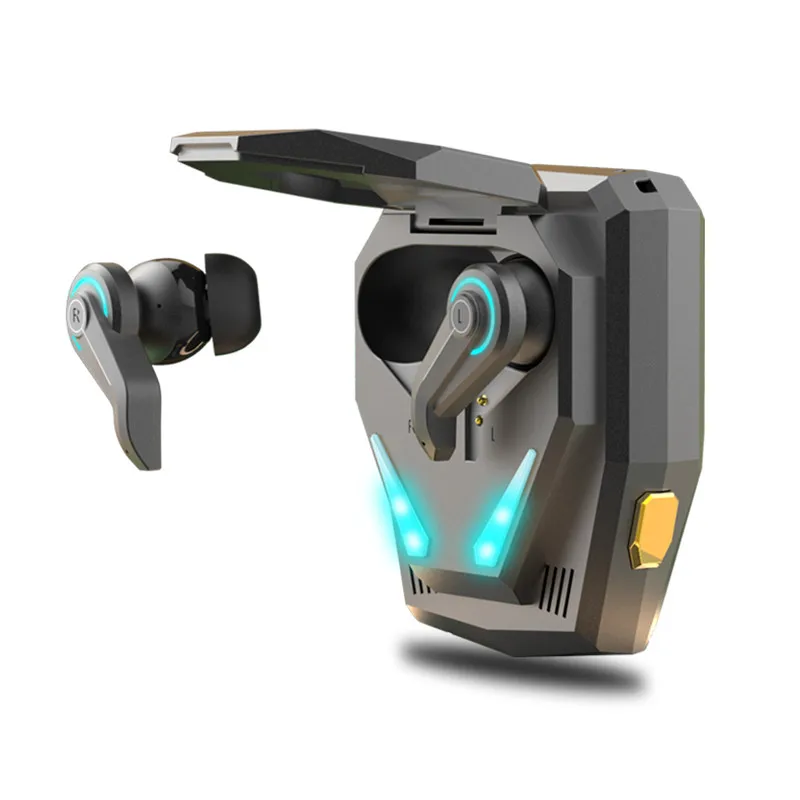 BT 5.0 Wireless Earbud Gaming Headset/Handheld Game Console, TWS Sports Gaming Headset for IOS/Android