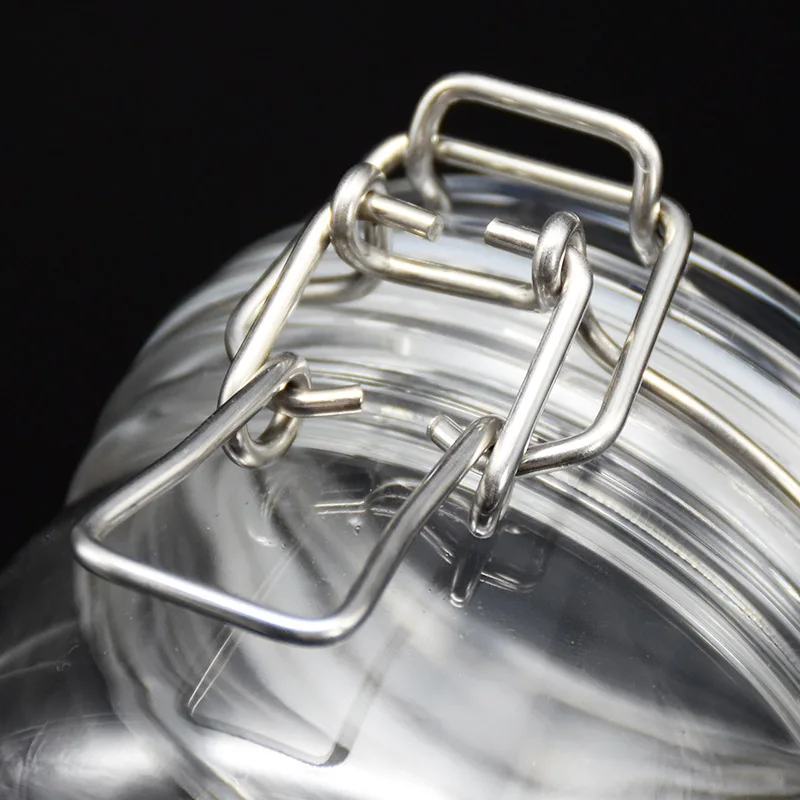 empty Ball shape 200ml 7oz 200g round plastic PET airtight wire bail kilner container jar for body bath scrub
