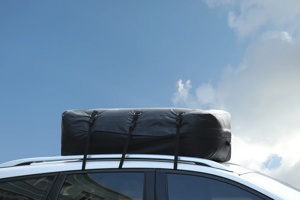 High Quality Black Pvc Waterproof Car Roof Top Bag Car Rooftop Cargo Carrier Bag