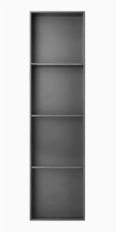 4-Tier Powder Coating 304 Stainless Steel Bathroom  Shower Niche Storage Shelf No Tile Needed Niche