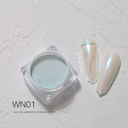 0.3 Gram per Jars Aurora Mermaid Pigment Nail Candy Aurora Powder