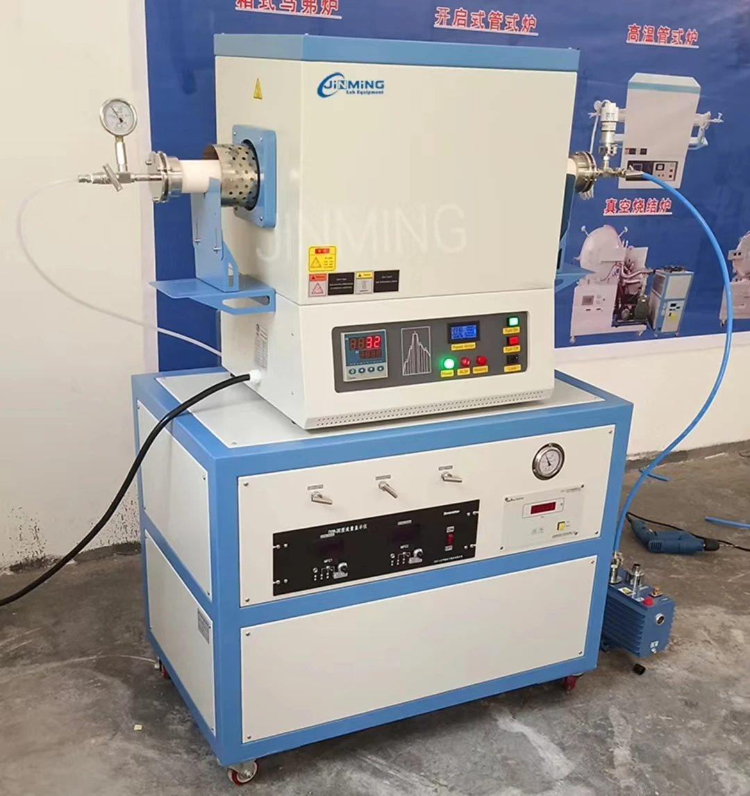 Thin film growing furnace small lab PVD coating furnace machine Mini CVD Tube furnace