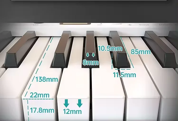 MIDIPLUS 49 Keys Portable Electronic Hand Roll Piano Foldable Design for Musical Instruments & Accessories