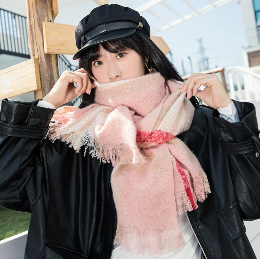 2021 Hot sales CUSTOMIZED British style cashmere-like scarf for autumn and winter customized design