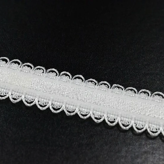 TUTON elastic band 25mm jacquard webbing waist waistband lace silicone knitting woven elastic tape Sewing band For Underwear Bra