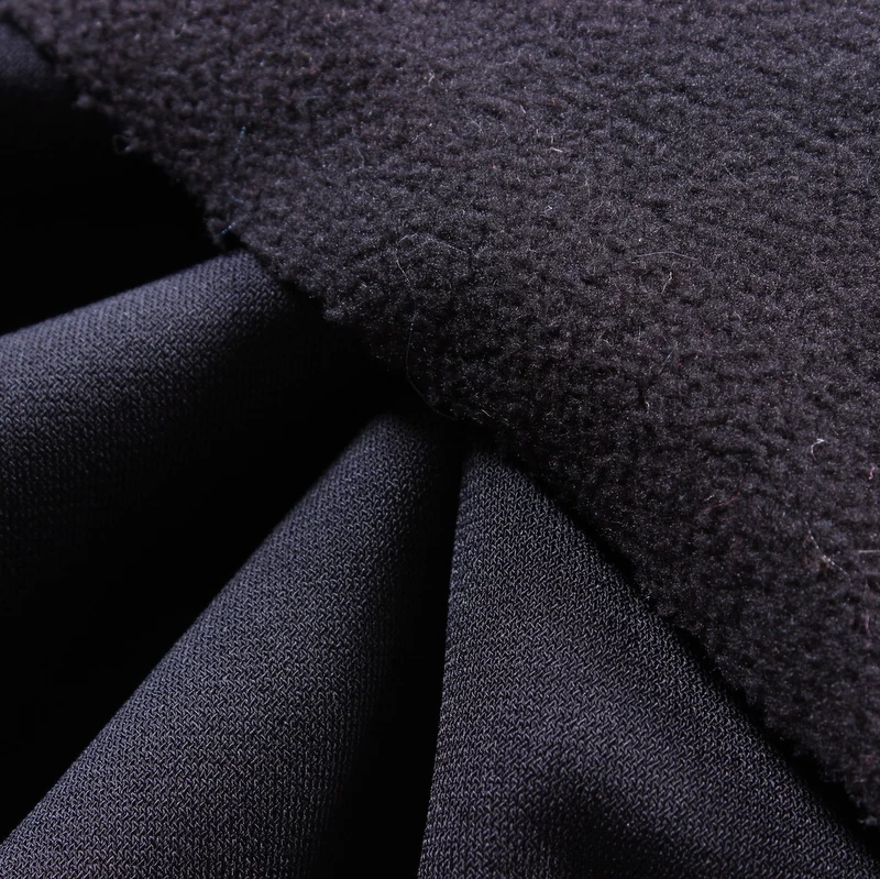2022 New arrival 50D Knitted fabric 3 layers bond fleece fabric suit for soft shell ski suit