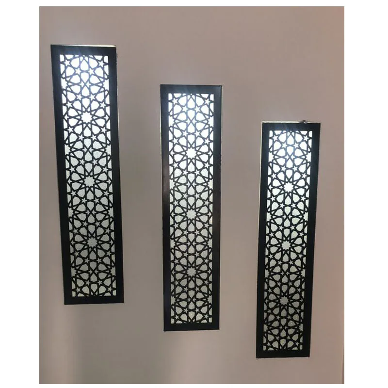 Metal Privacy Screen Fence Decorative wrought iron Panel Wall Art