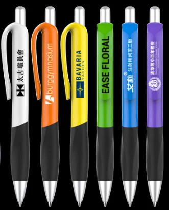  new design hot selling soft grip plastic ballpoint pen custom promotional logo rubber