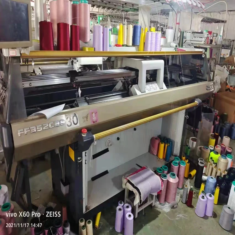 used automatic computerized flyknit shoe upper knitting machine