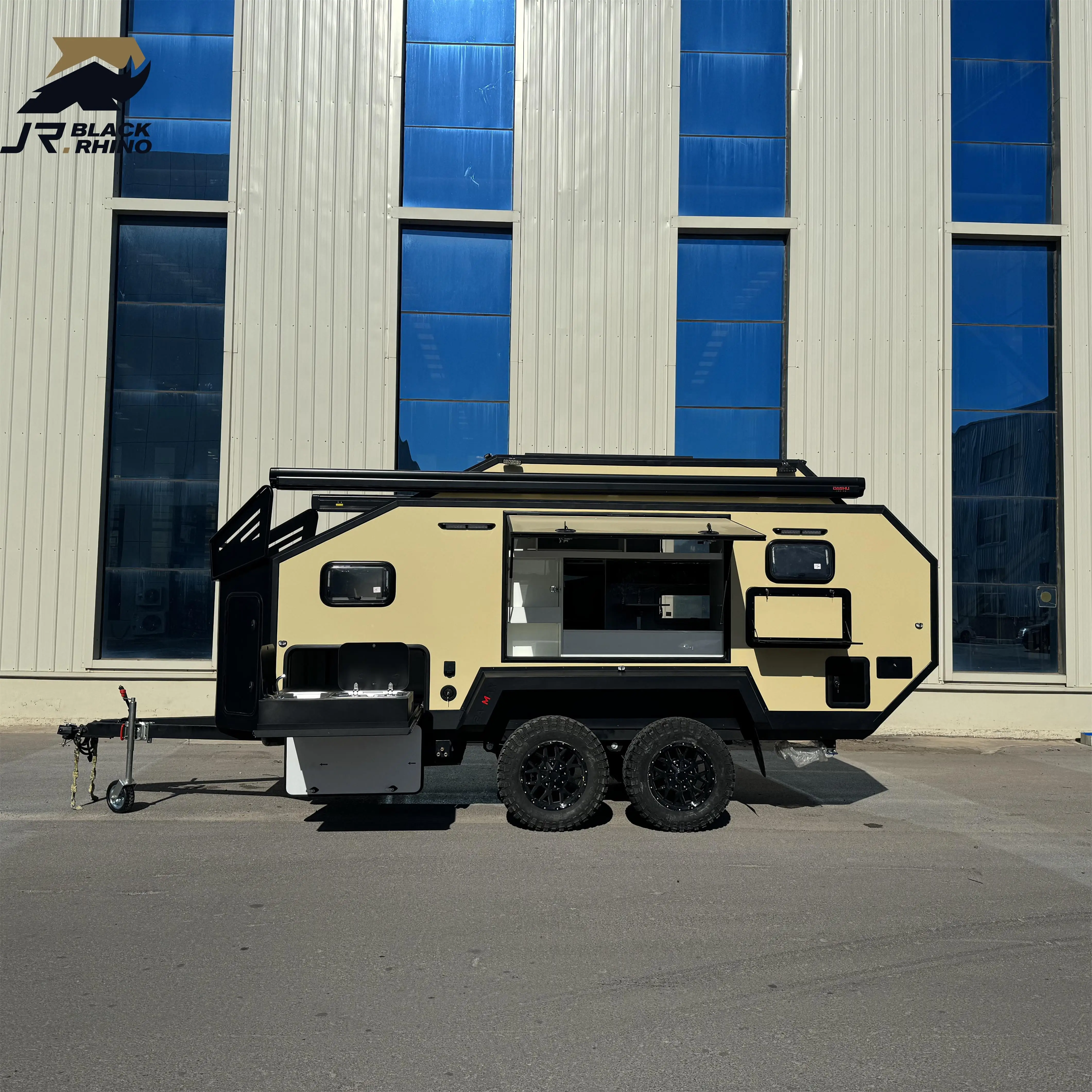 caravan window off road 4x4 chassis caravans mover electric mini travel trailer furniture floating luxury for sale