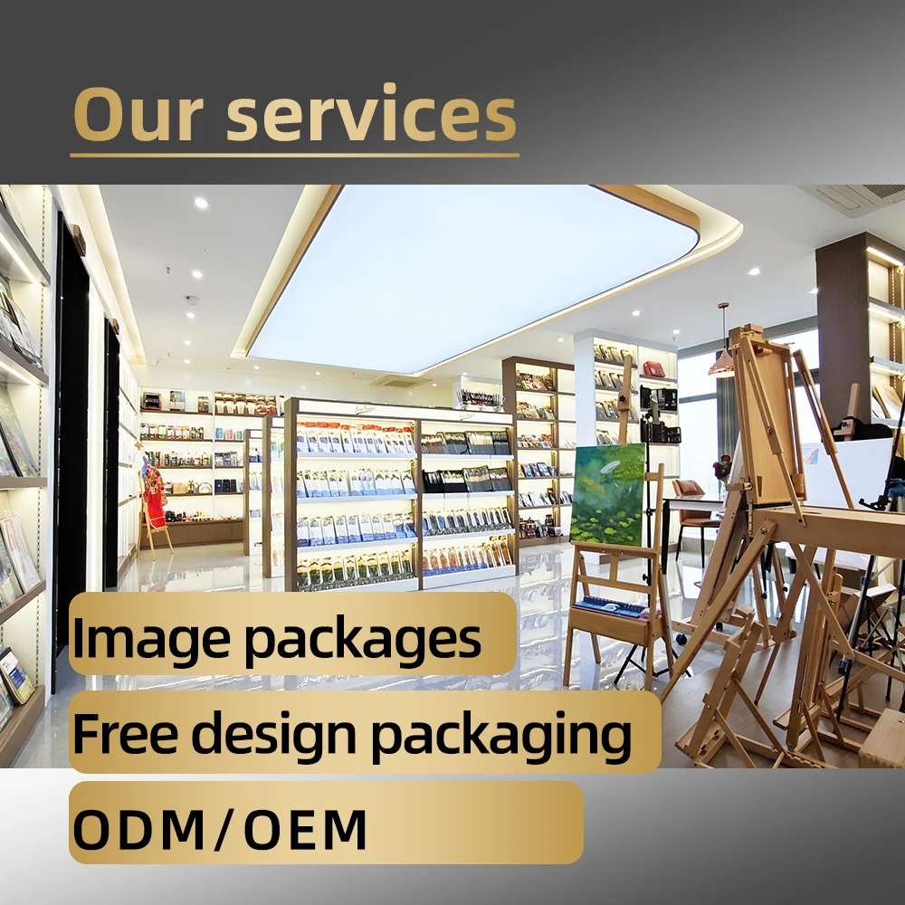 Xin Bowen Painting Brushes Set 6-Piece Hog Hair Fan-shaped Brush Set Wood Handle Brushes in Log Color