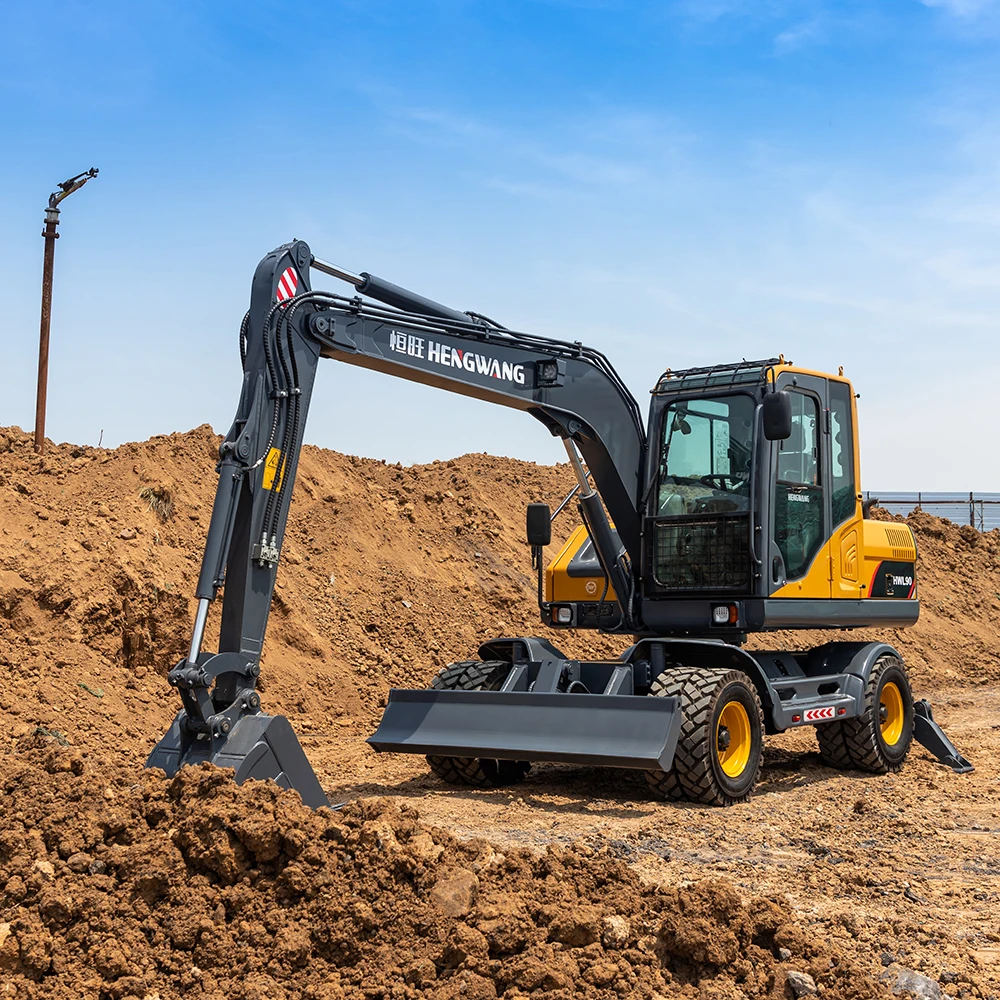 hw wheeled crawler excavator hw-90 wheeled excavator for sale