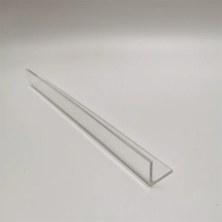 Customized L Shaped Hot Bending Clear Acrylic Display Shelf