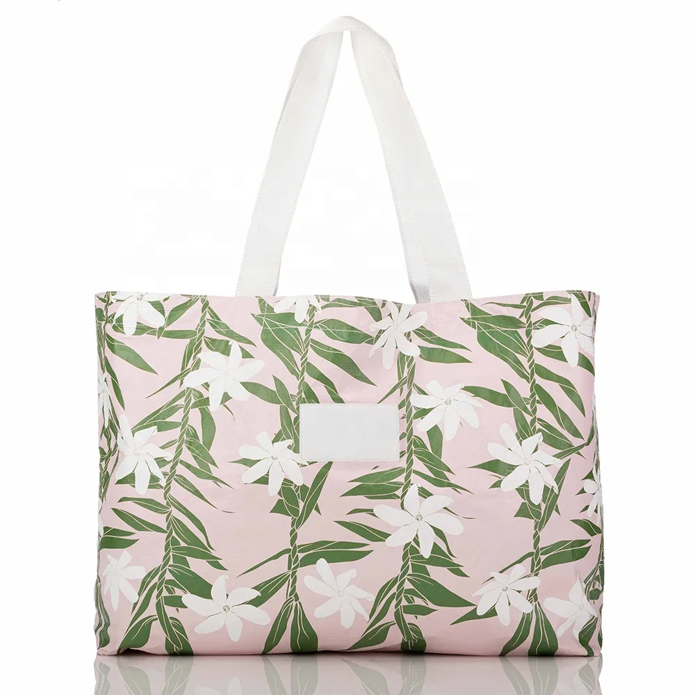 Waterproof Tear Resistant Shopping Fashion Reversible tyvek beach tote, soft tyvek-tote-bag custom