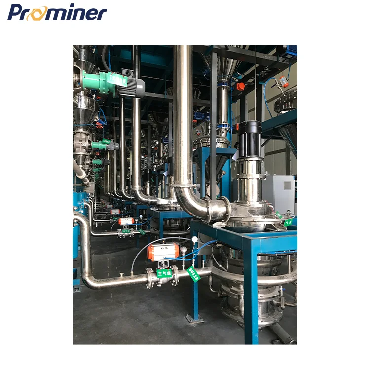 Easy to use Low temperature medium-free crushing The equipment is easy to disassemble and clean Jet mill