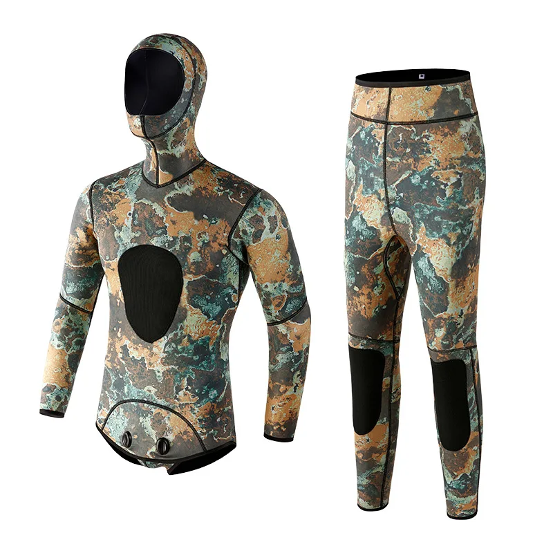 custom high quality logo 1mm 5mm camouflage men and women camo spearfishing wet suit camp neoprene diving suit
