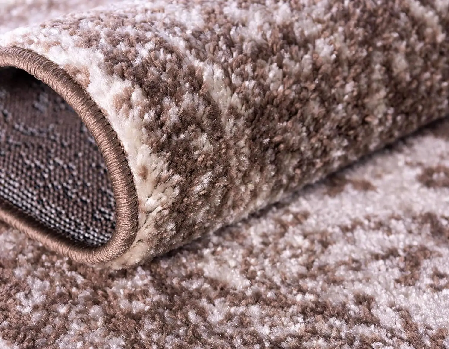 Unique Loom Modern Bromley Collection Area Rug Midnight-High Quality Wool Silk Rubber Cotton Home Door Bedroom Bathroom Hotel