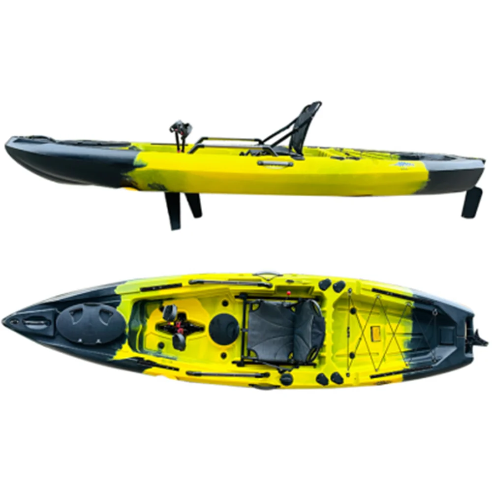 12ft / 3.6m Fin Pedal kayak single fishing boat paddling fishing kayaks Water kayaking Water sports boats