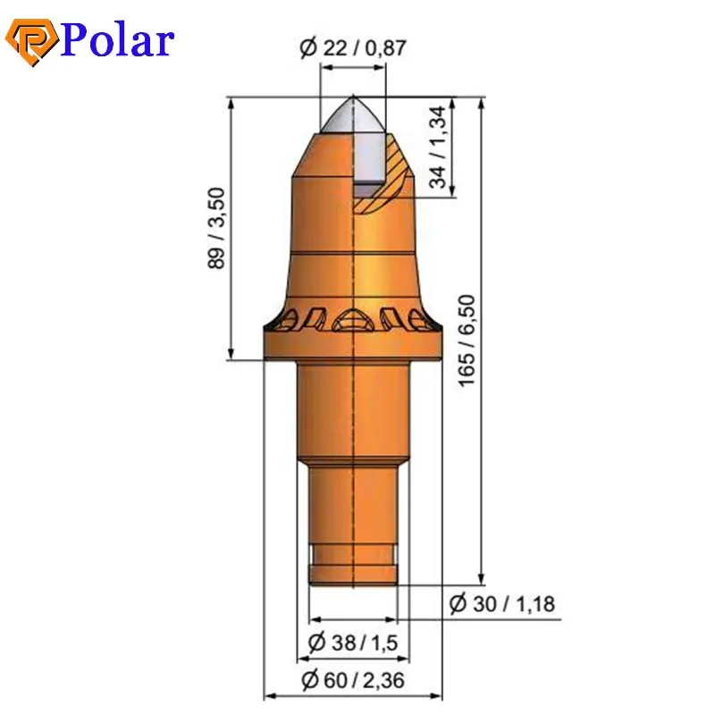 Most Popular trencher teeth rock drill bits Polar Rich trencher teeth sm07  korea For Sale