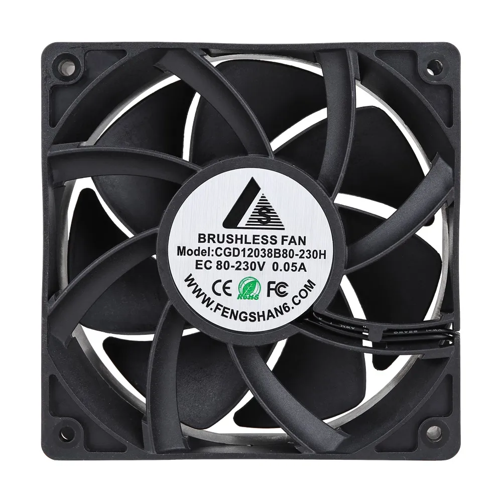 China 15mm 120x120x38mm Brushless 12038 220v Micro Mini Mining Rgb Pc Fan 120mm Ventilation Cooling Fans