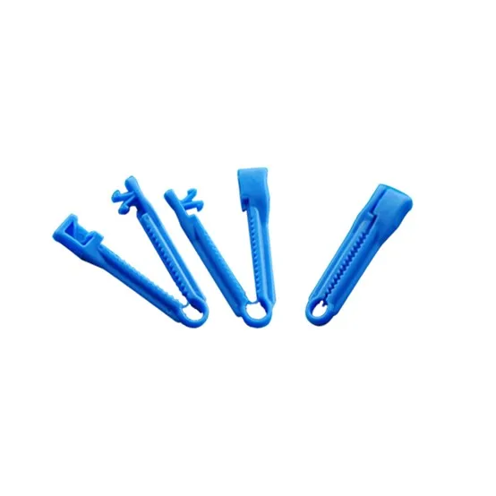 Hot sale  safety electroless galvanized plastic umbilical cord clamp