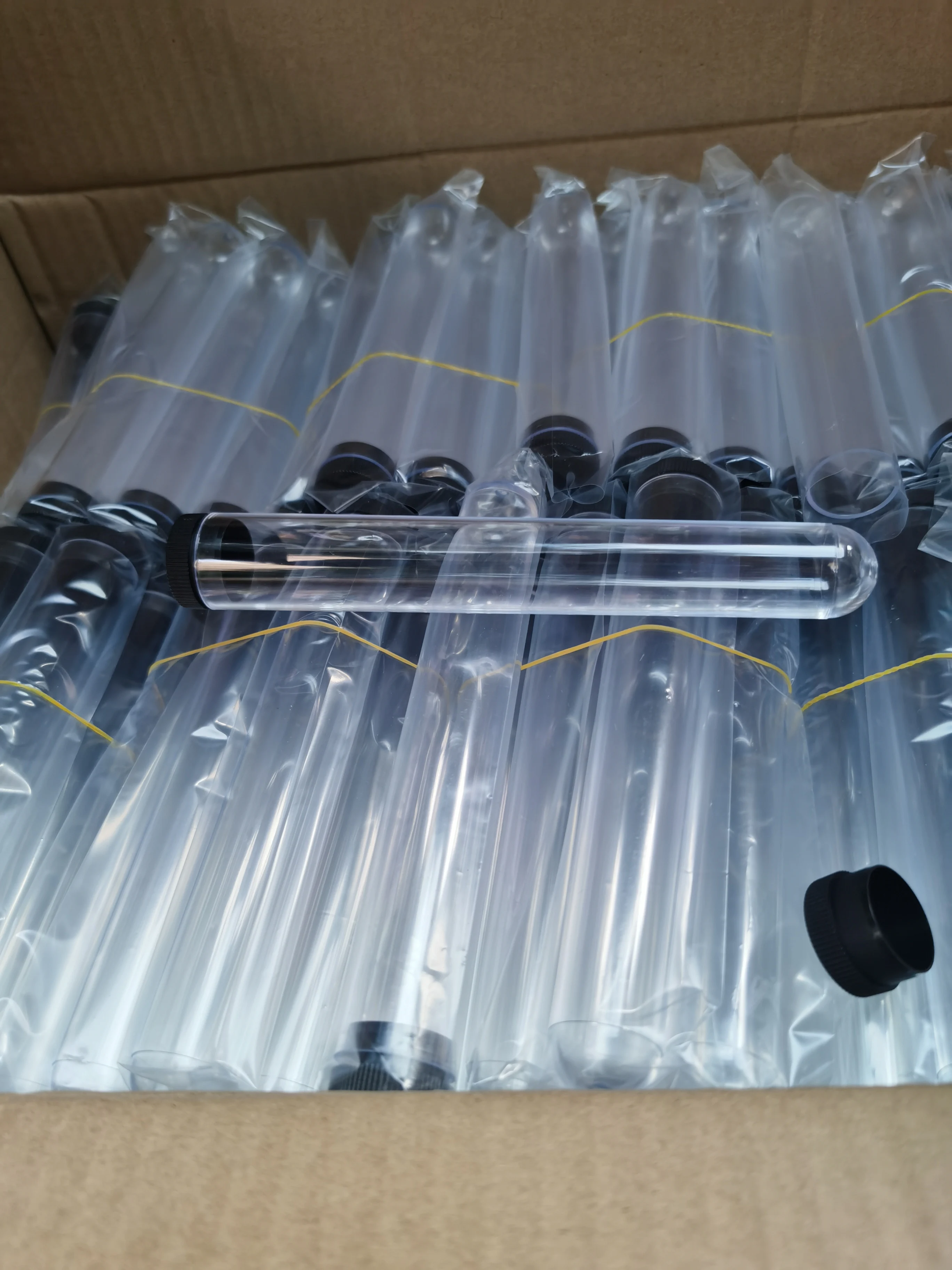 2022 Best sell Clear plastic Cigar Tubes 22mm x 162mm