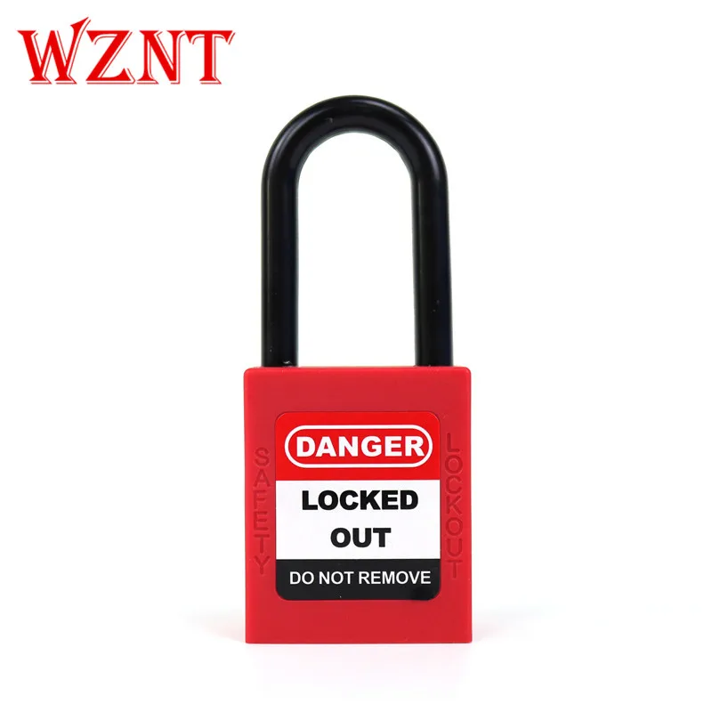 NT-38P 38mm OEM Cheap Plastic Shackle Keyed alike Safety Lockout Padlock