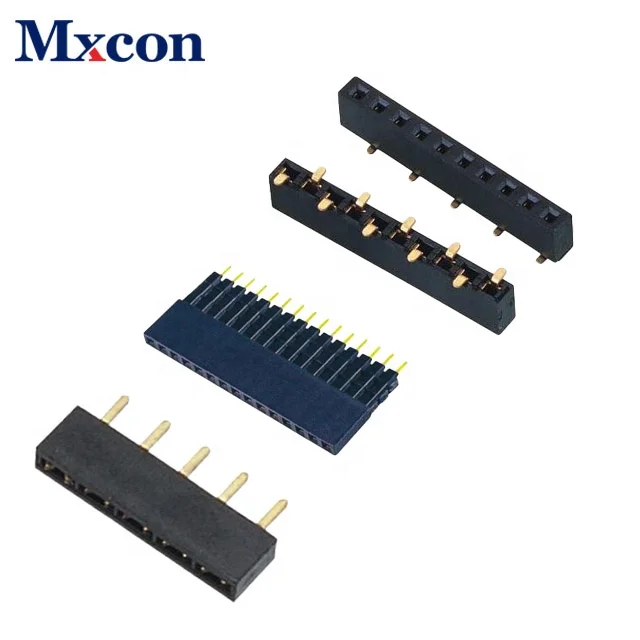 
Factory price high quality 1.27mm 2.0mm 2.54mm Pitch Straight PCB Socket 