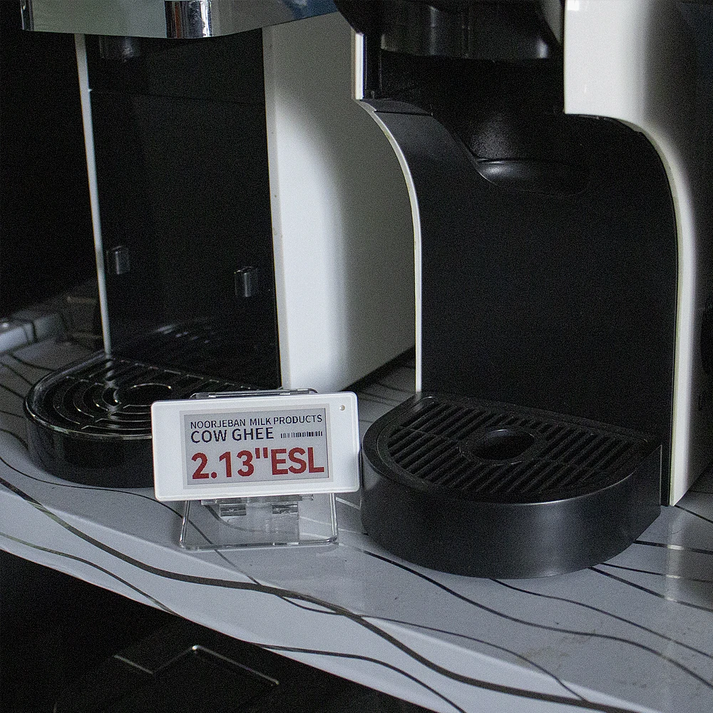2.13 Inch Electronic Shelf Label System Supermarket Shelf Label Paperless Digital Price Tag For Shop