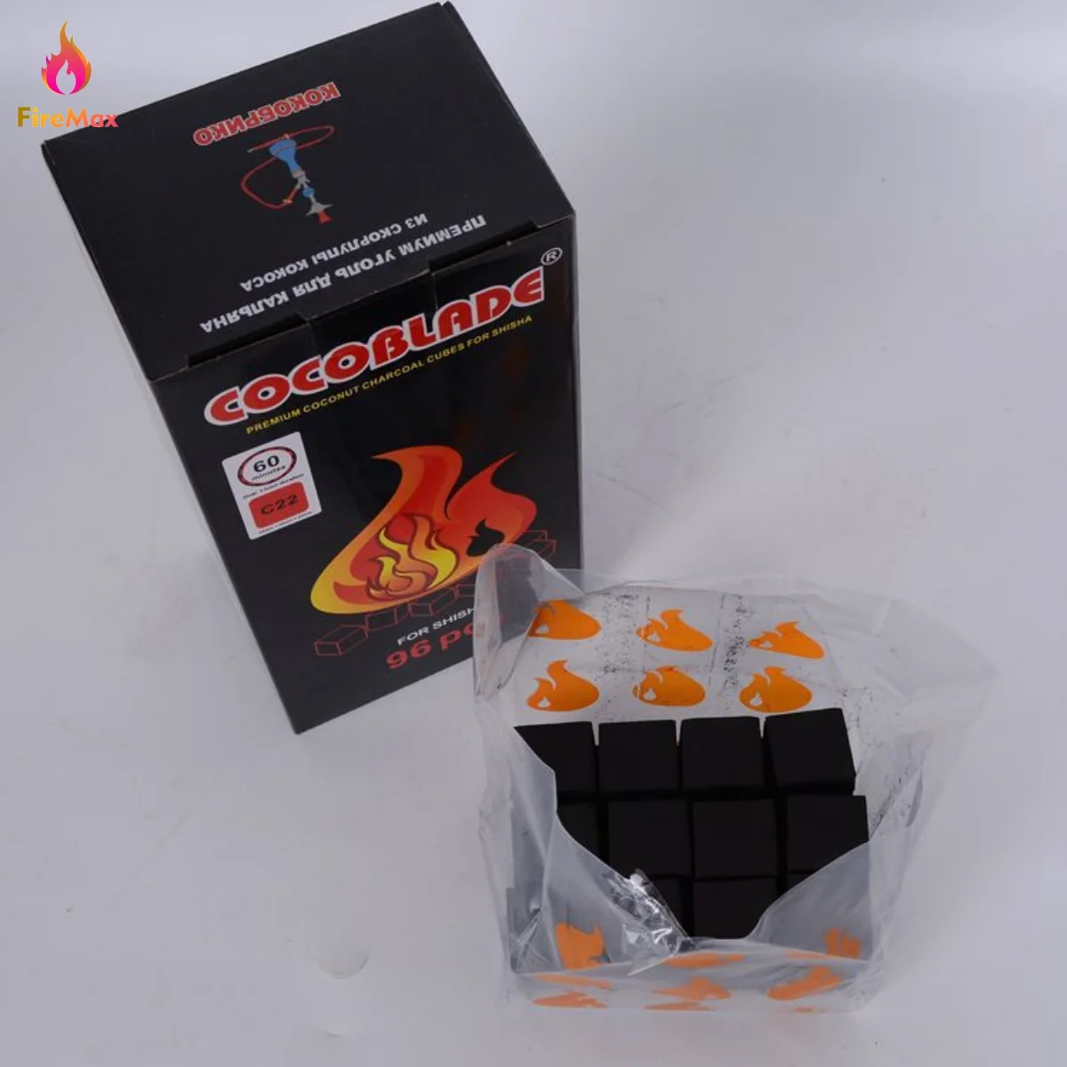 FireMax shisha hookah cube cubic Tablets coal Lump bamboo coconut shell wood charcoal Briquettes For Bakhoor