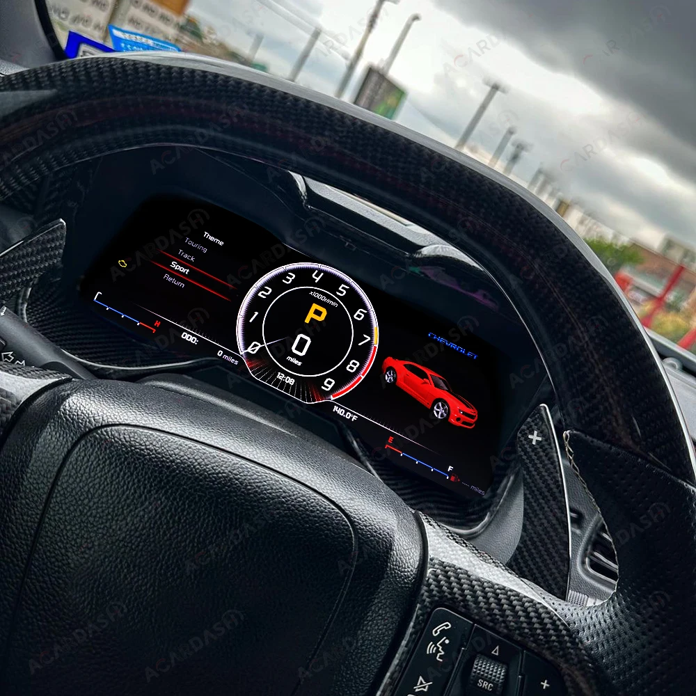 Acardash Camaro Screen for Gen 5th LCD Dashboard Digital Dash Gauges Speedometer Instrument Panel Digital Cluster For