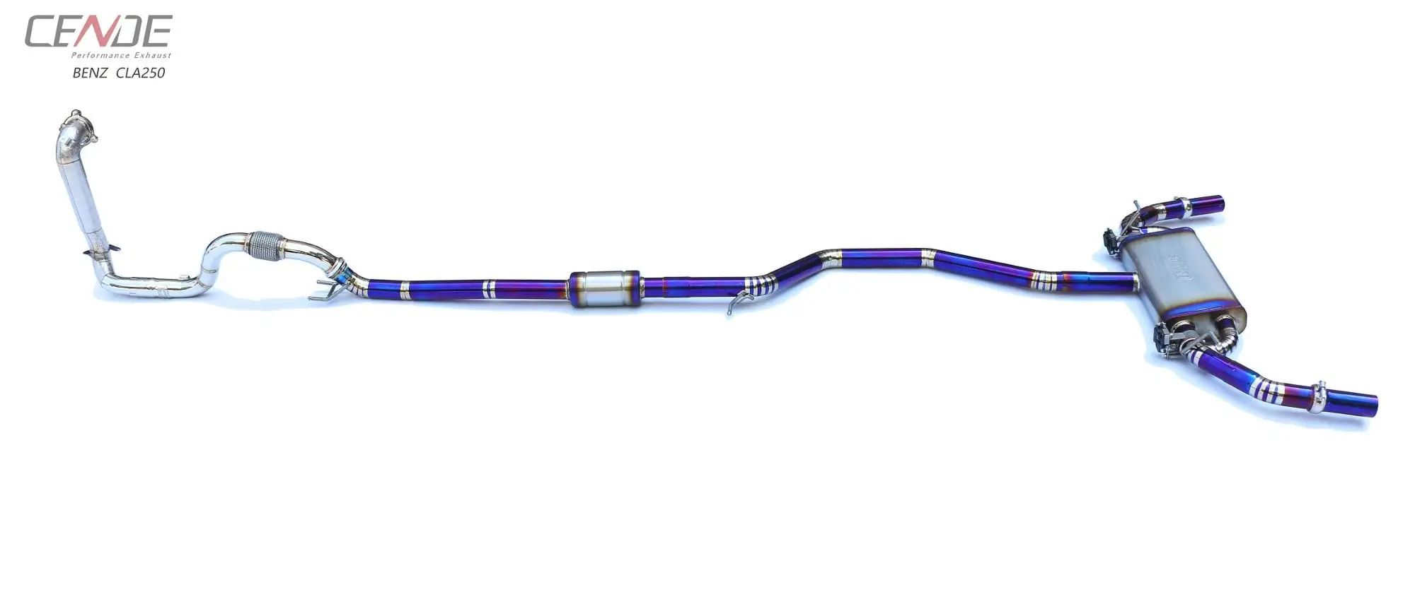 CENDE Active Sound Sport Titanium Catback Exhaust for Mercedes Benz CLA250 exhaust 2014