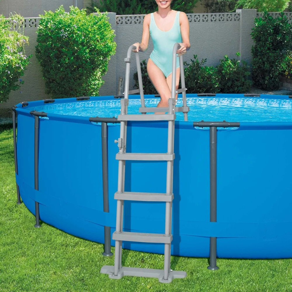 Bestway Round Steel Pro Max 15 FTX48 IN Above Ground Plastic Pool Stainless Steel Frame Pools Set For Sale