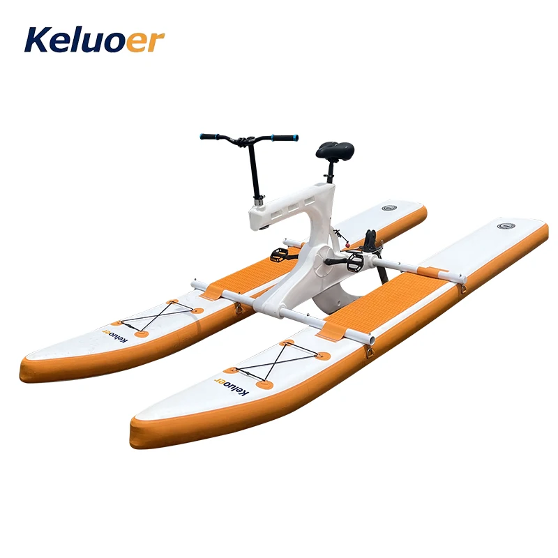 Single water bike portable water floating pedal bike pedal boat water recreation bike  frames are shipped separately