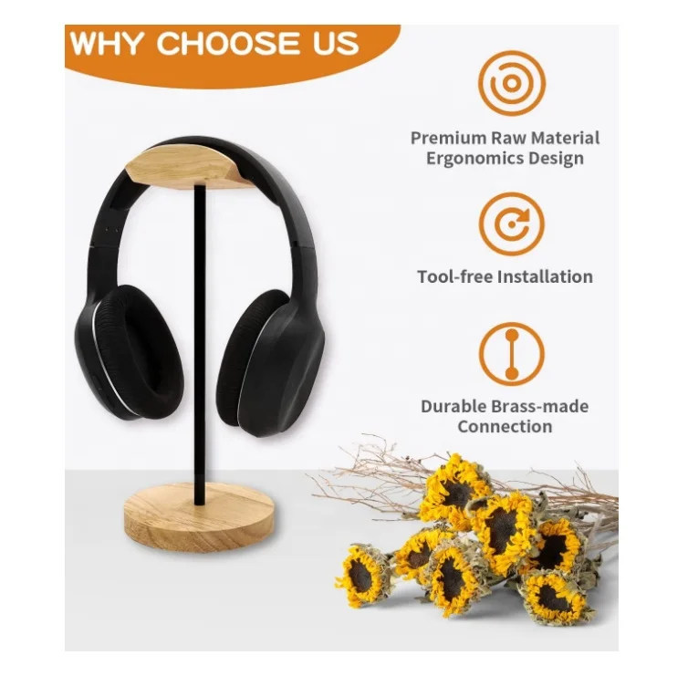 Headset Hanger Mount Hook Gaming Holder Desktop Earphone Stand for All Headsets Headphone Stand