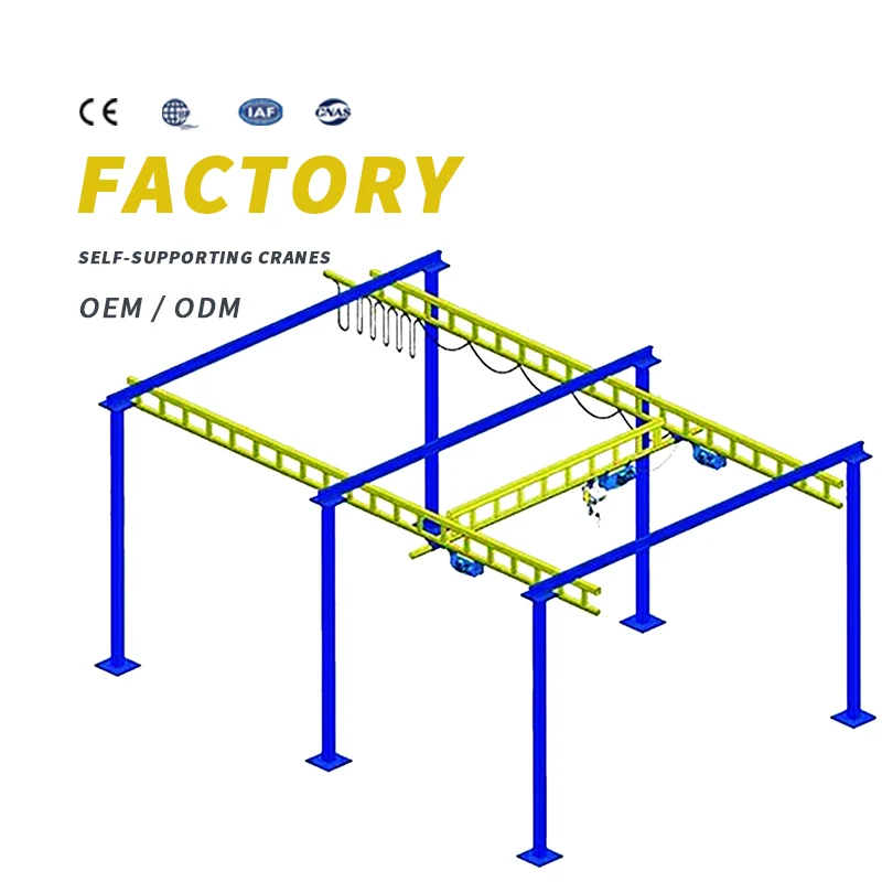 Crane steel rail system combination 0.5 ton 1 ton 2 ton workshop laboratory suspension station crane